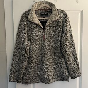 True Grit Sherpa Style Quarter Zip Pullover